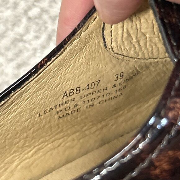 Algeria Abbi Platform Lace Up Comfort Shoes Womens 39 9 Tortoise Shell ABB-407 - Picture 8 of 9